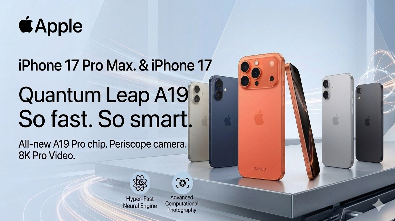 Apple iPhone 17 lineup promotional banner