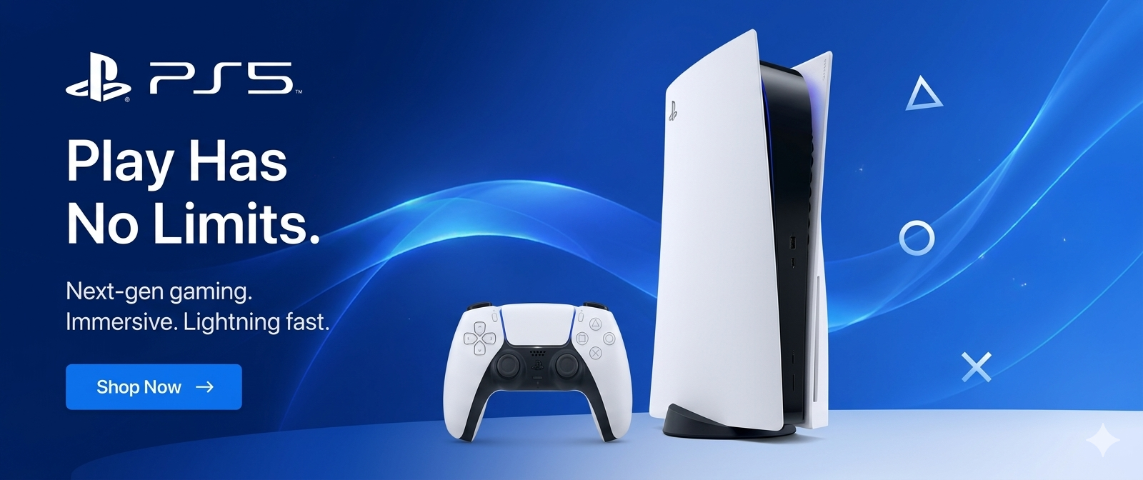 PlayStation 5 promotional banner